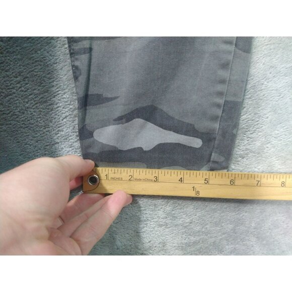 Democracy Jeans Women 12 Gray Camo Skinny Ab Technology Freedom Ankle Stretch - Picture 6 of 9